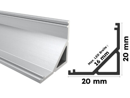 Eloxiertes Aluminium Eckprofil Spree