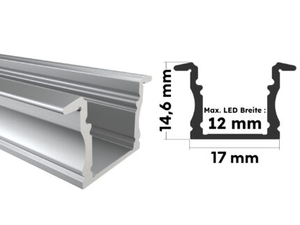 Eloxiertes Aluminium Einbauprofil Main
