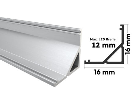 Eloxiertes Aluminium Eckprofil Weser