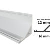 Weißes Aluminium Eckprofil Weser