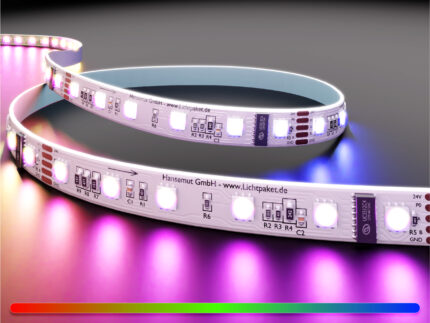 LED-Streifen - 60 LEDs/m - RGB DMX - dimmbar 24V – DRESDEN