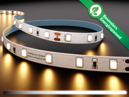 LED-Streifen - 60 LEDs/m - weiß/warmweiß 2700K - dimmbar 24V – KIEL-ECO