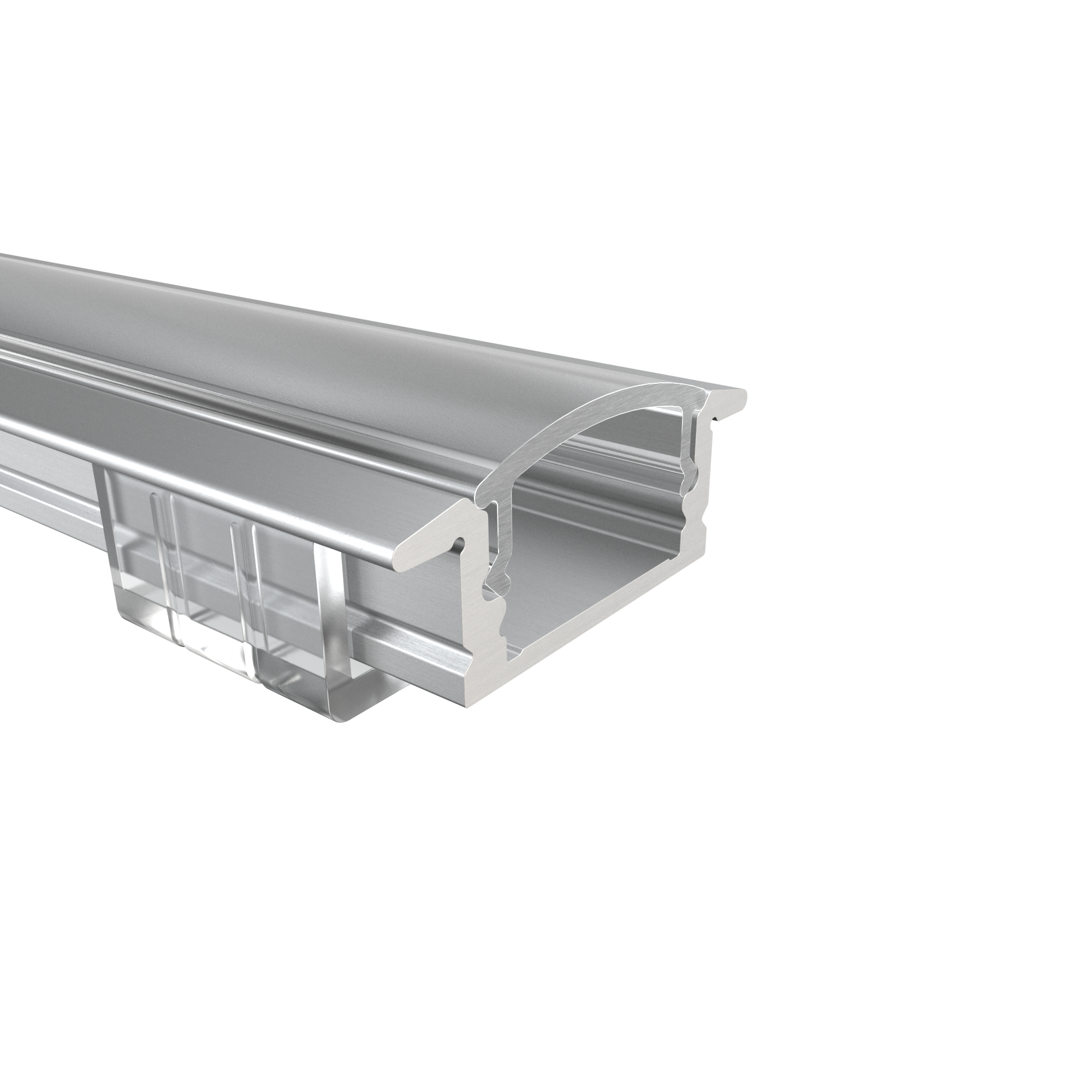 LED Alu Profile Einbauprofil / Flügel-Profil für 12 mm LED-Streifen - RHEIN – Bild 2
