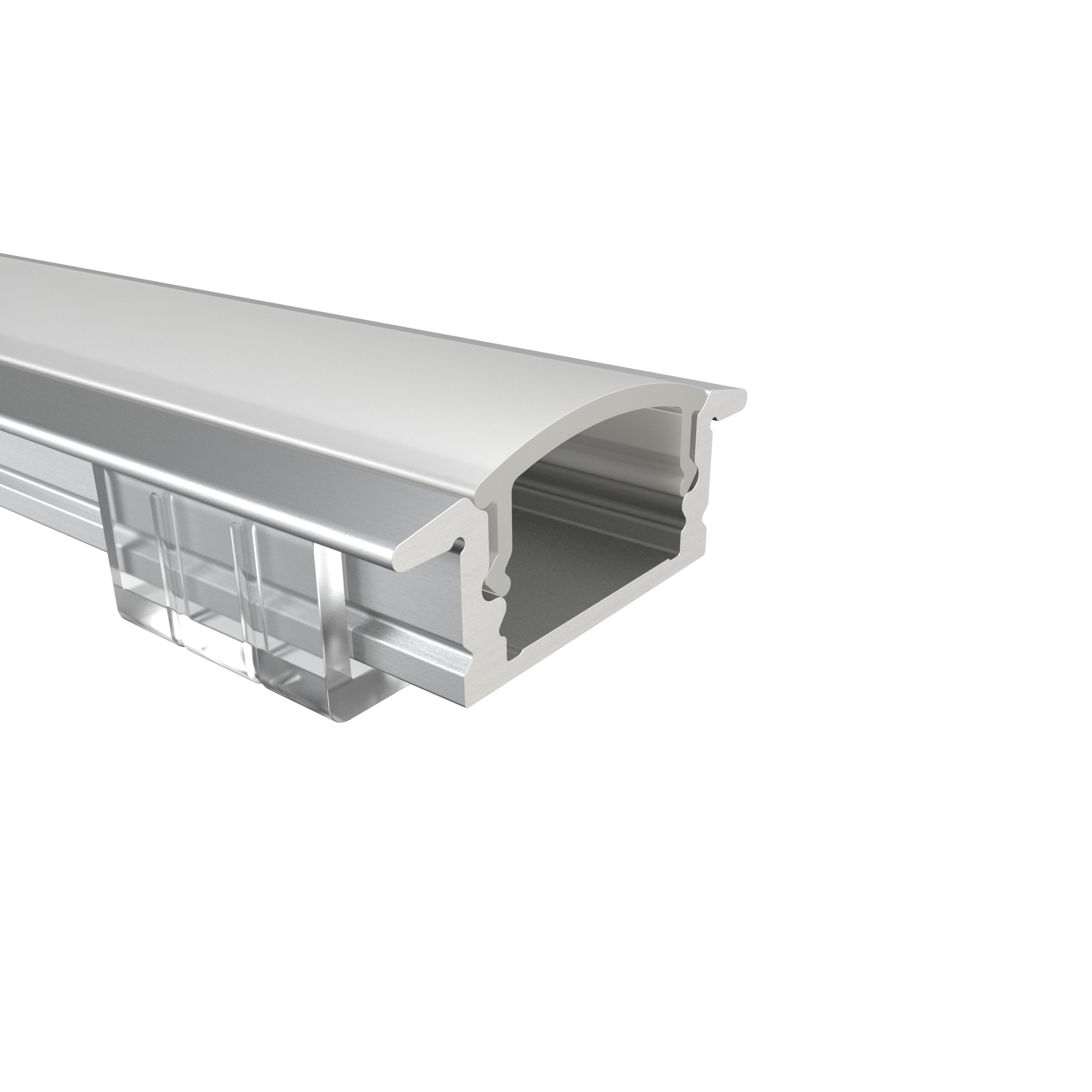 LED Alu Profile Einbauprofil / Flügel-Profil für 12 mm LED-Streifen - RHEIN – Bild 3