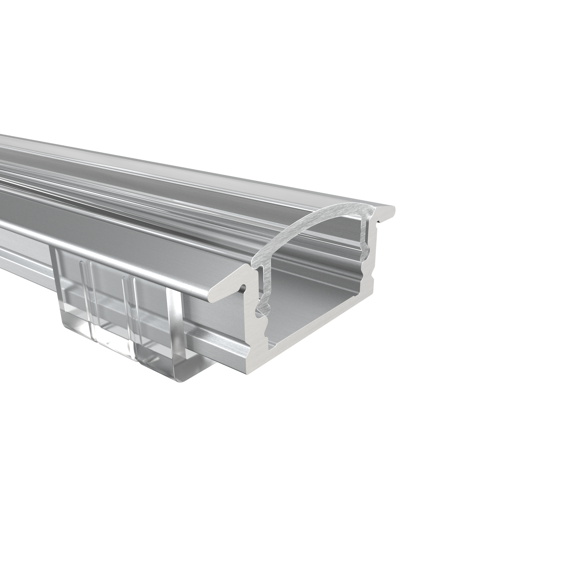 LED Alu Profile Einbauprofil / Flügel-Profil für 12 mm LED-Streifen - RHEIN – Bild 4