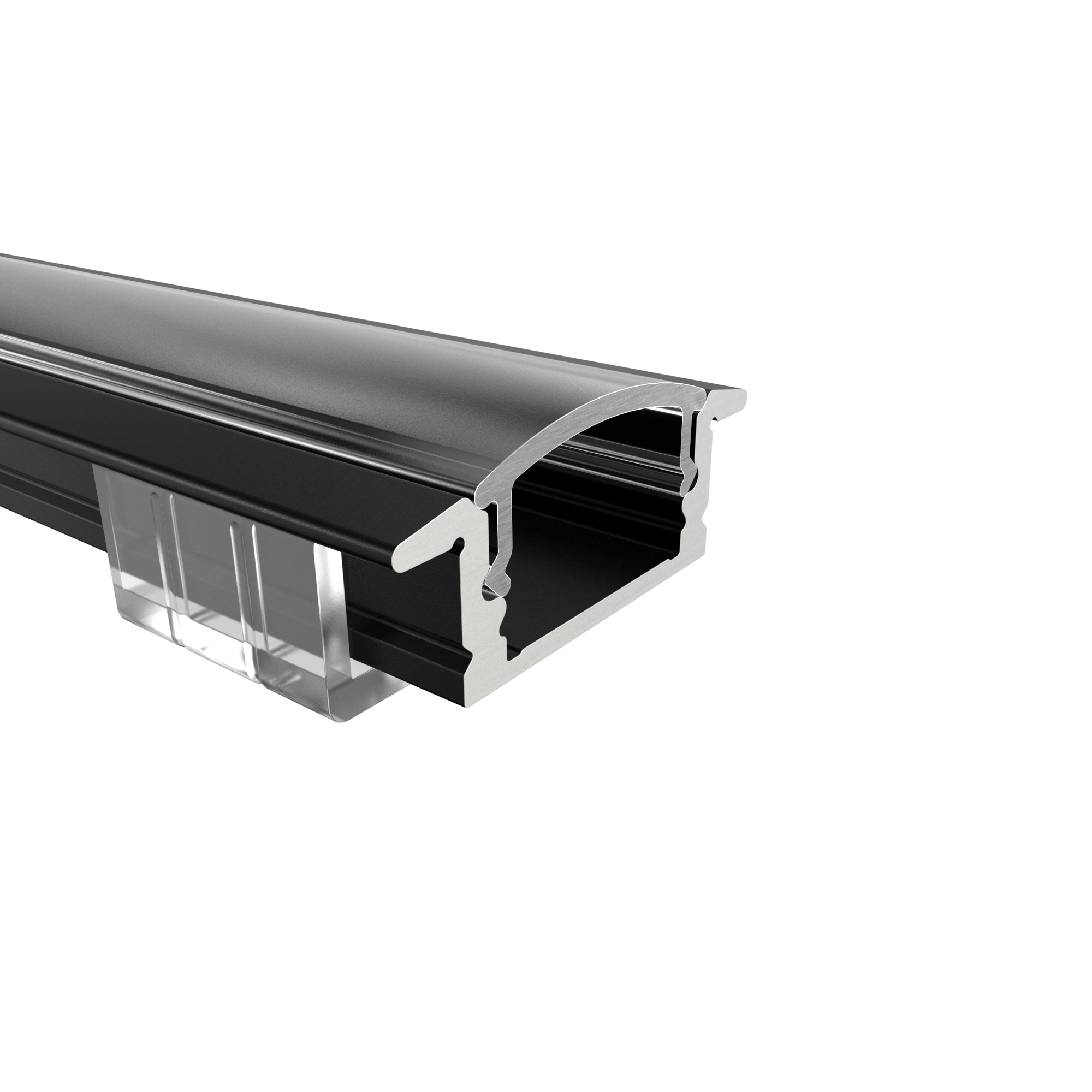 LED Alu Profile Einbauprofil / Flügel-Profil für 12 mm LED-Streifen - RHEIN – Bild 6