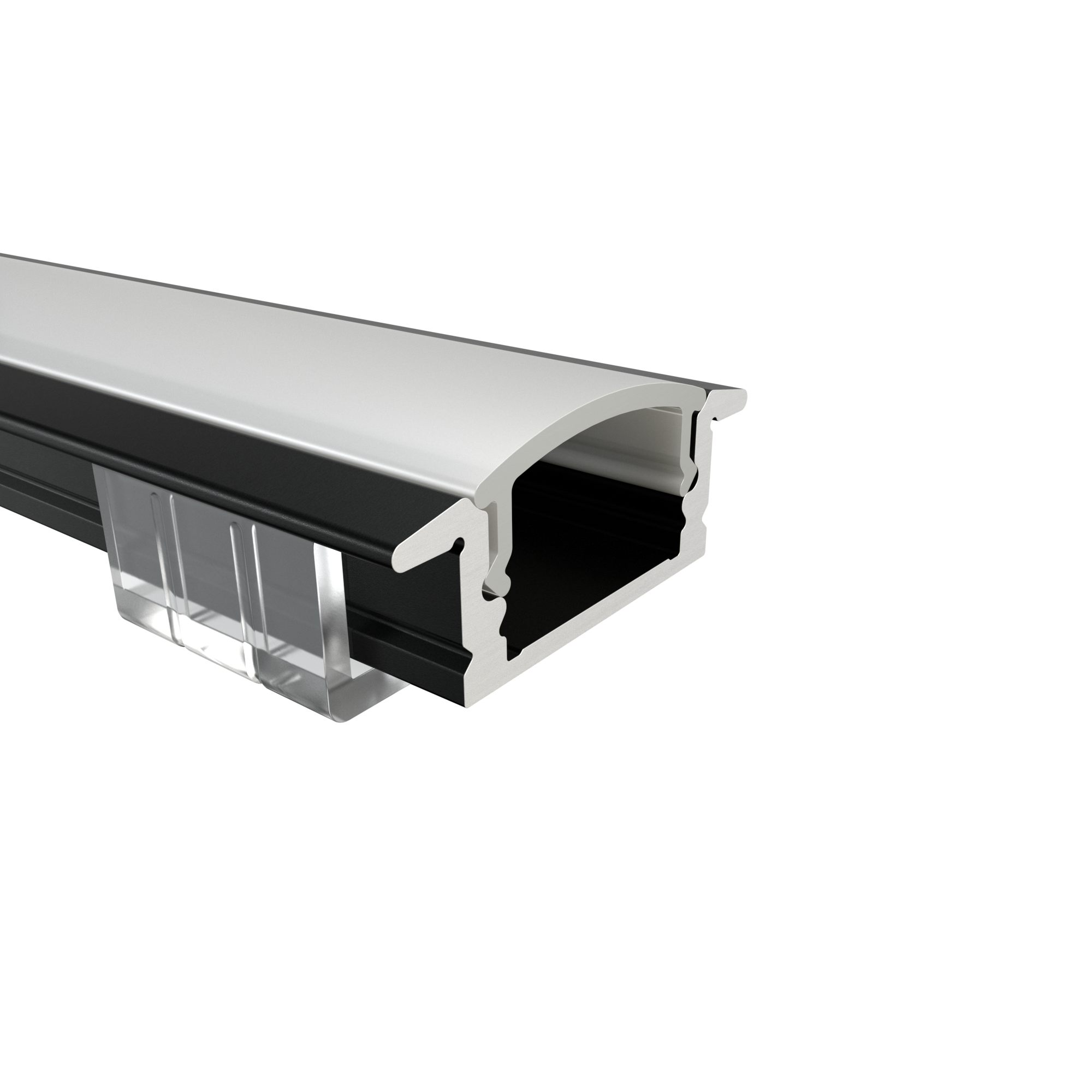 LED Alu Profile Einbauprofil / Flügel-Profil für 12 mm LED-Streifen - RHEIN – Bild 8