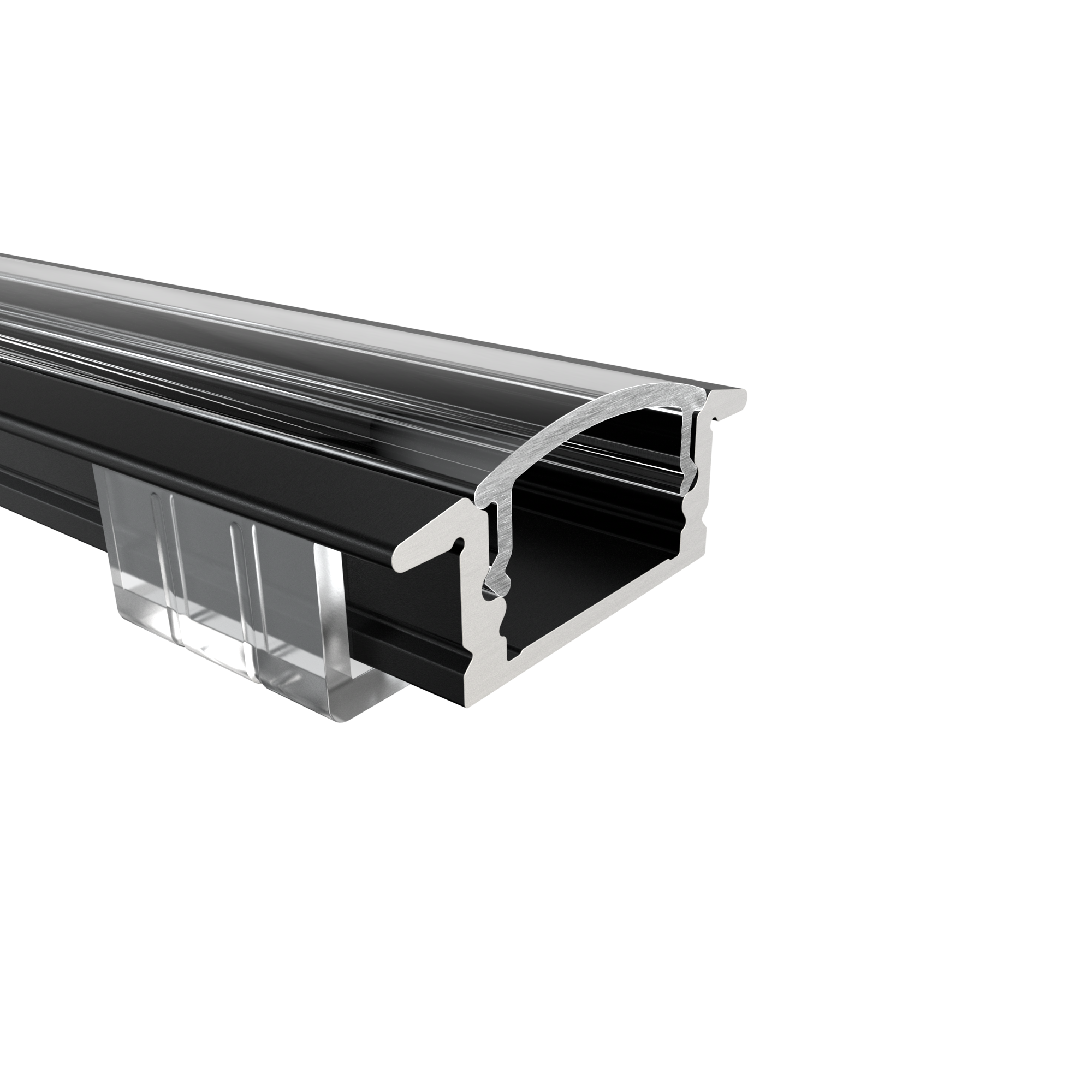 LED Alu Profile Einbauprofil / Flügel-Profil für 12 mm LED-Streifen - RHEIN – Bild 7