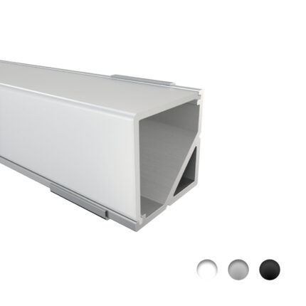 LED Alu Profile Eckprofil / Ecke-90 E90 für 12 mm LED-Streifen - NECKAR