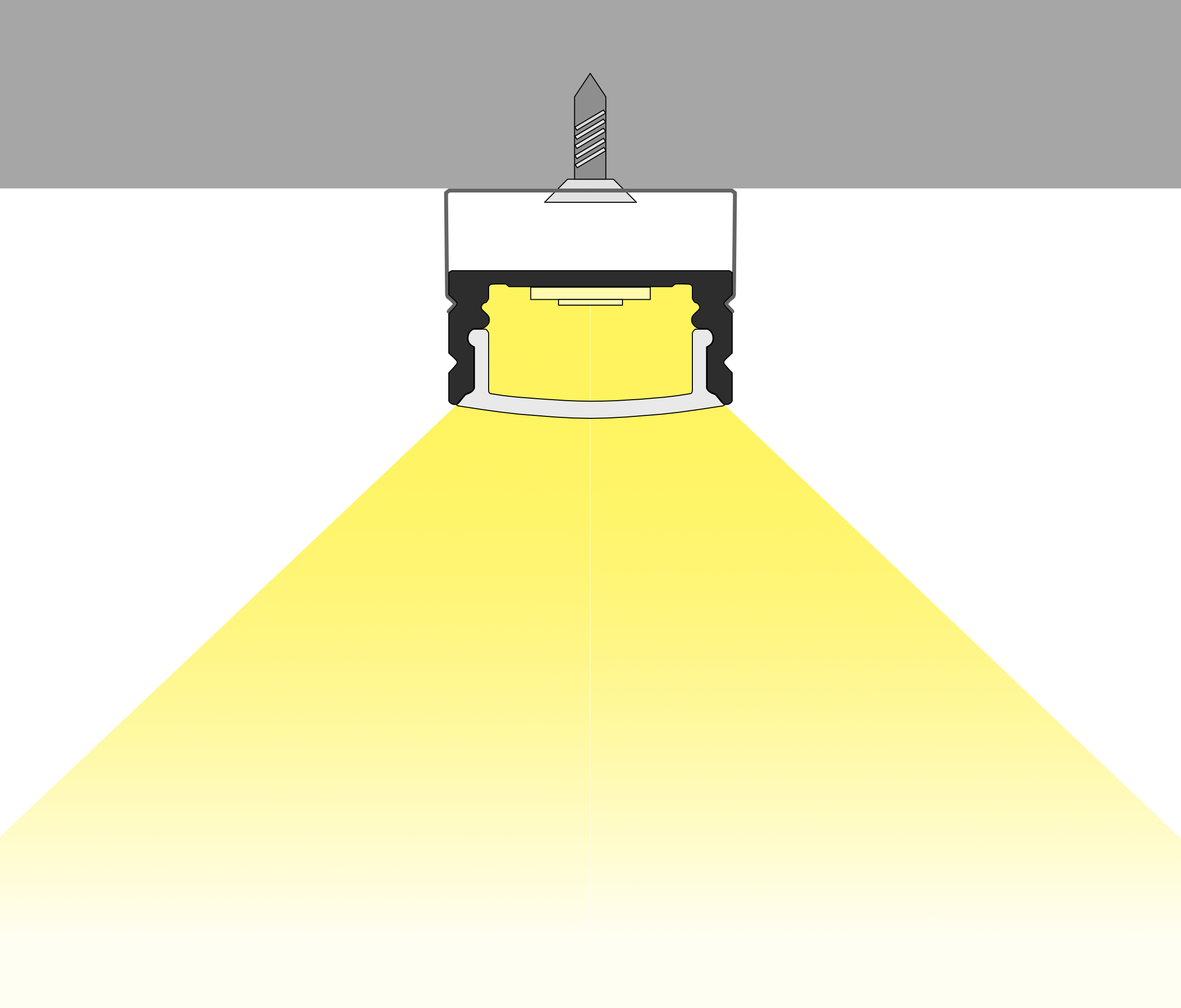 LED Alu Profile Aufputzprofil für 16mm LED-Streifen mit einklickbarer Abdeckung - SAAR – Bild 15