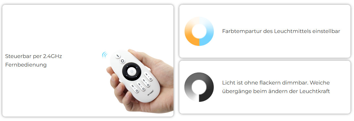2-in-1 LED-Controller | Einfarbig | CCT | Zigbee 3.0 + 2,4GHz | Miboxer | Tuya | FUT035Z+ – Bild 5
