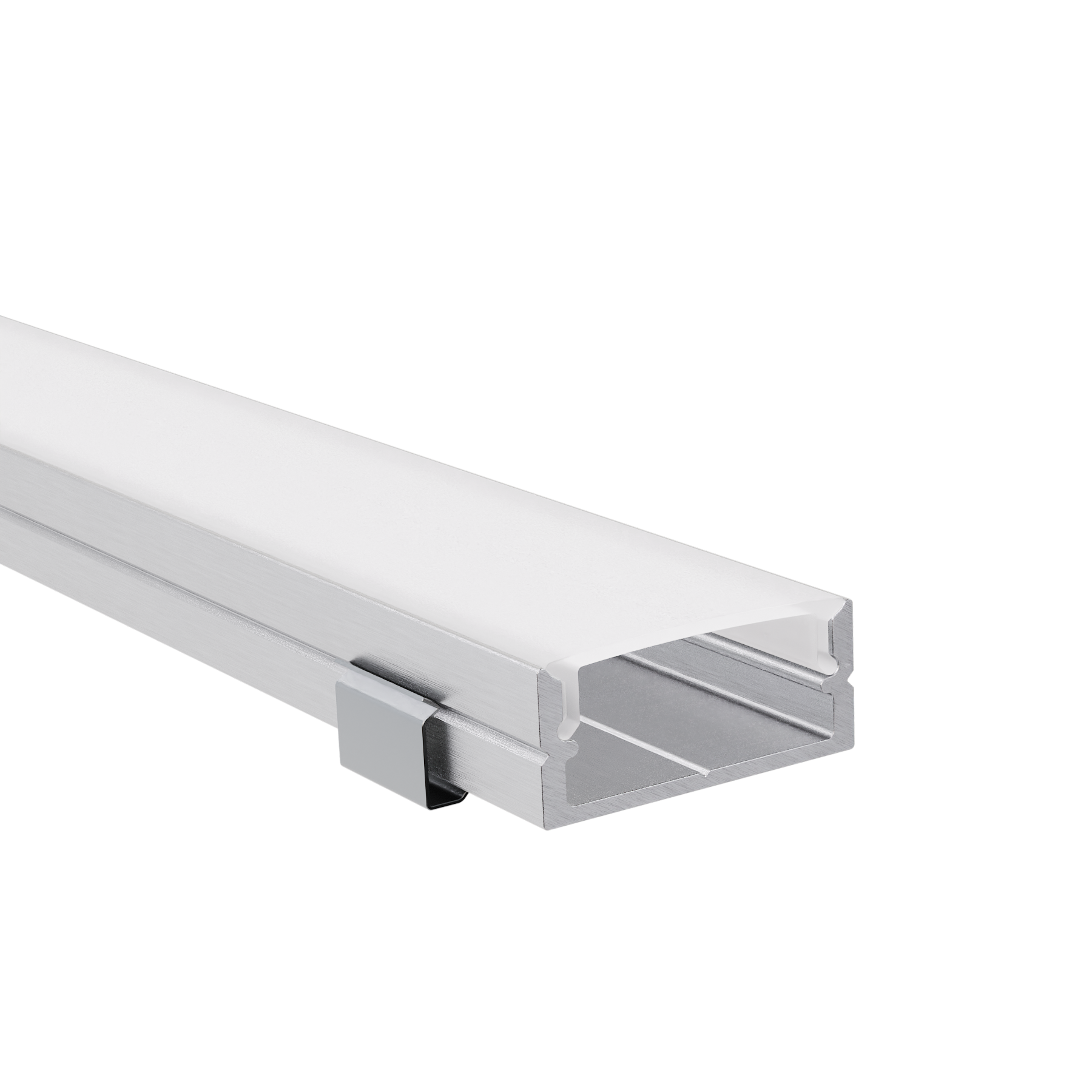 LED Alu Profile Aufputzprofil für 16mm LED-Streifen mit einklickbarer Abdeckung - SAAR – Bild 2