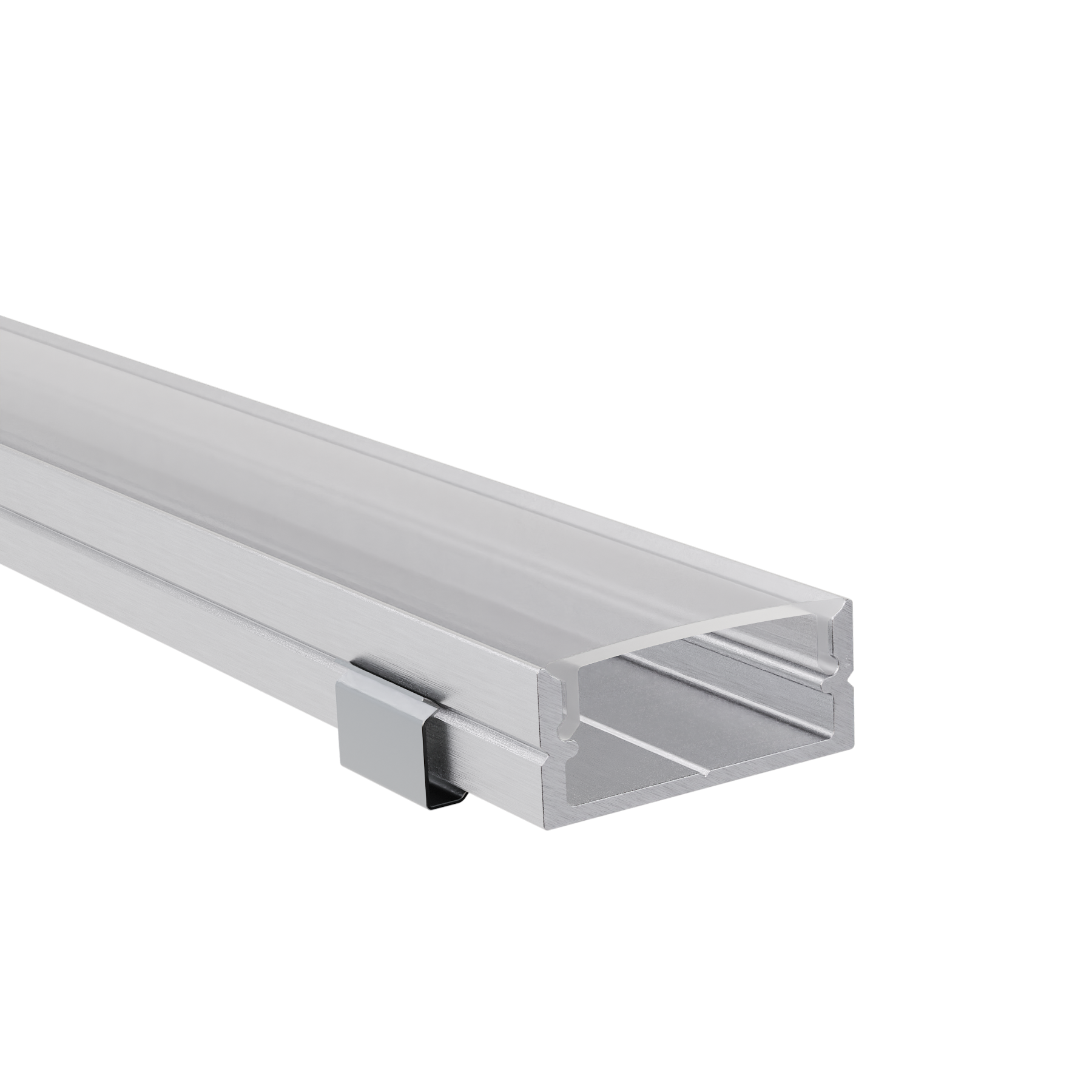 LED Alu Profile Aufputzprofil für 16mm LED-Streifen mit einklickbarer Abdeckung - SAAR – Bild 3