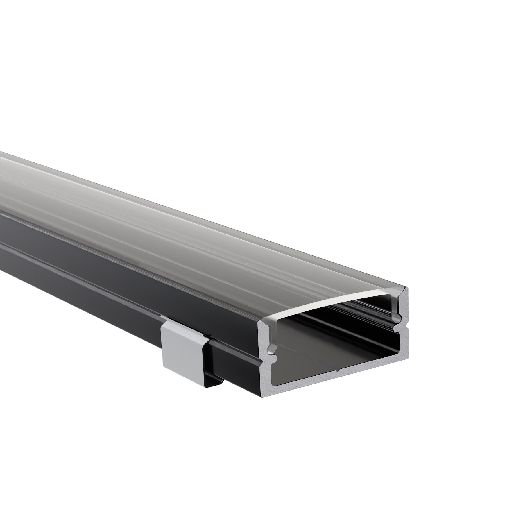 LED Alu Profile Aufputzprofil für 16mm LED-Streifen mit einklickbarer Abdeckung - SAAR – Bild 6