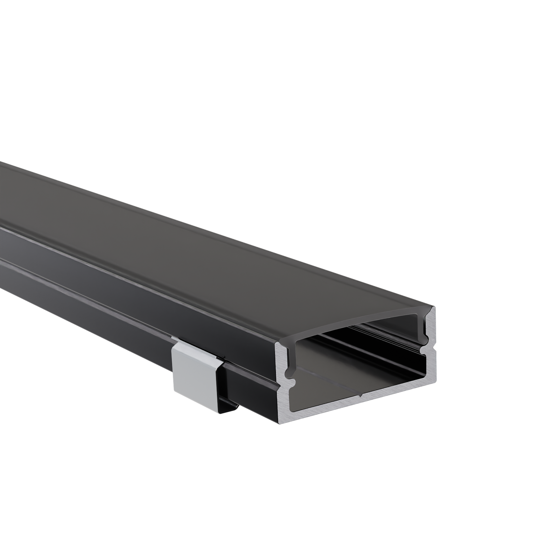 LED Alu Profile Aufputzprofil für 16mm LED-Streifen mit einklickbarer Abdeckung - SAAR – Bild 8