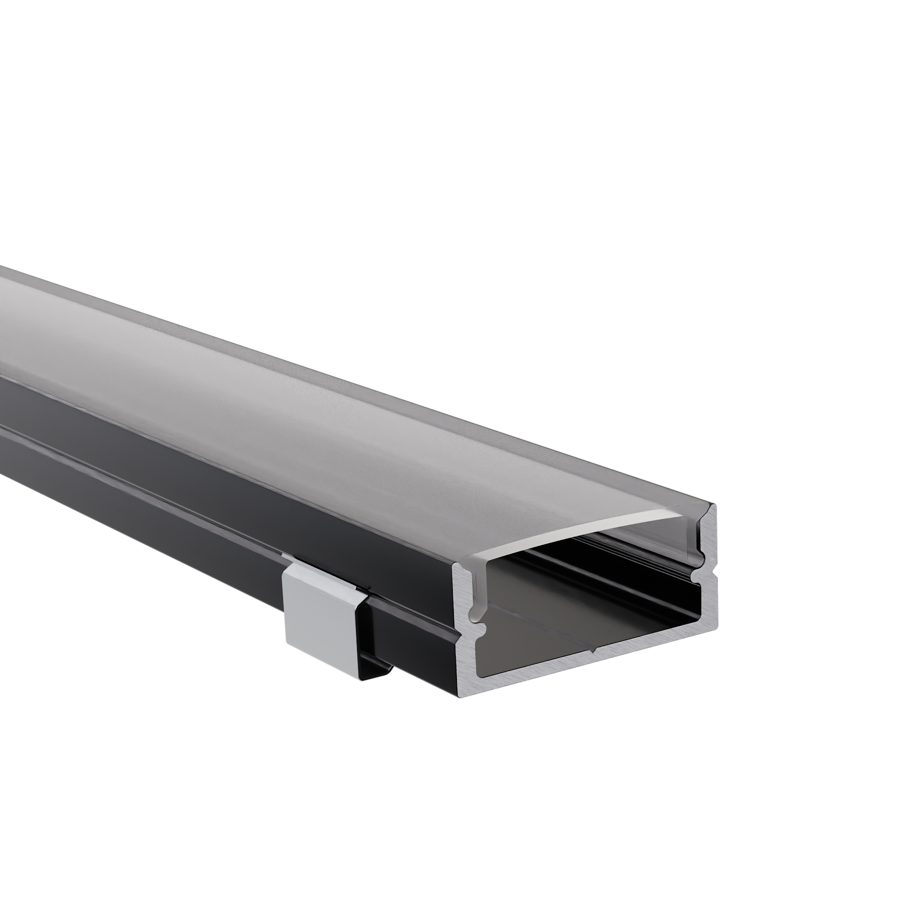 LED Alu Profile Aufputzprofil für 16mm LED-Streifen mit einklickbarer Abdeckung - SAAR – Bild 9