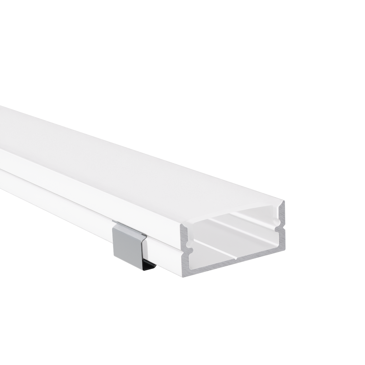 LED Alu Profile Aufputzprofil für 16mm LED-Streifen mit einklickbarer Abdeckung - SAAR – Bild 11