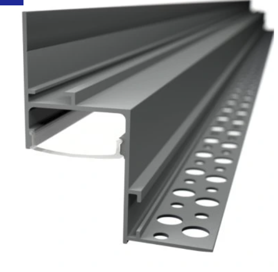 LED Alu Trockenbauprofil für 23 mm LED-Streifen mit einklickbarer Abdeckung - ARNO