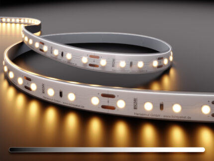 LED-Streifen - Kassel | IP65 für die Sauna | weiß/warmweiß | 2700K | 80 Leds/m | 24V