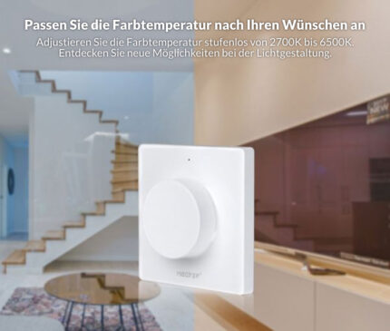 Drehbarer Wandschalter | Dimmer | CCT | Weiß | Miboxer | K1